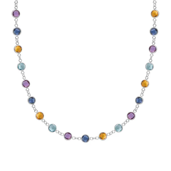 Personalized Newport Birthstone Necklace in 14k Gold sold by Haverhill