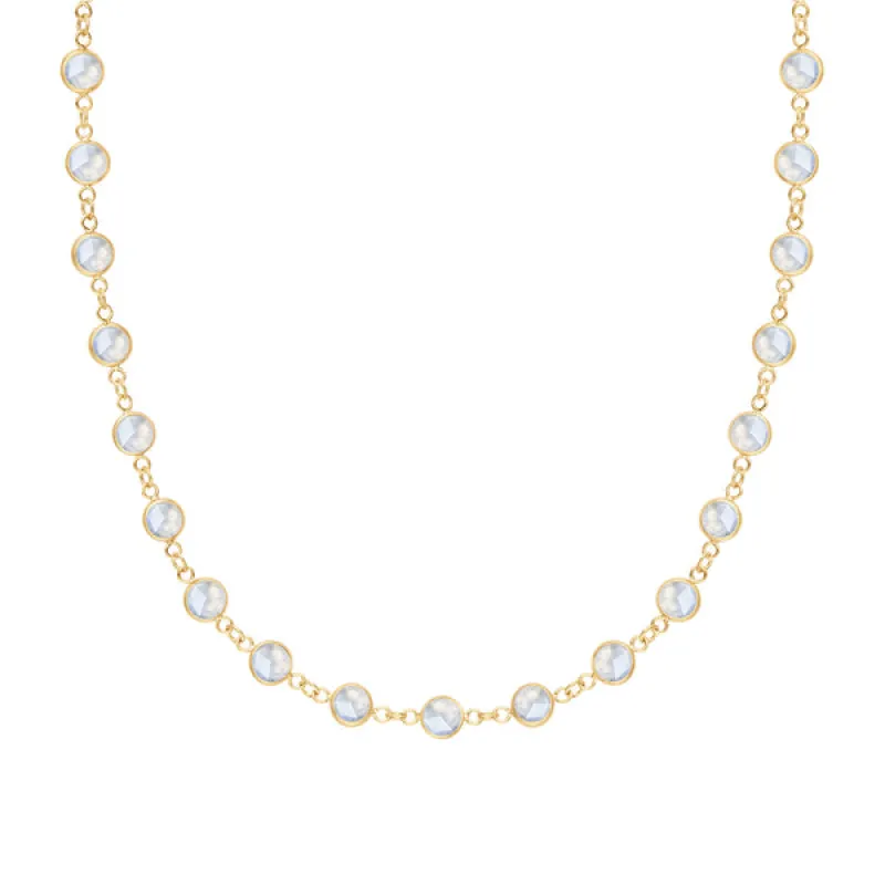 Personalized Newport Birthstone Necklace in 14k Gold sold by Haverhill