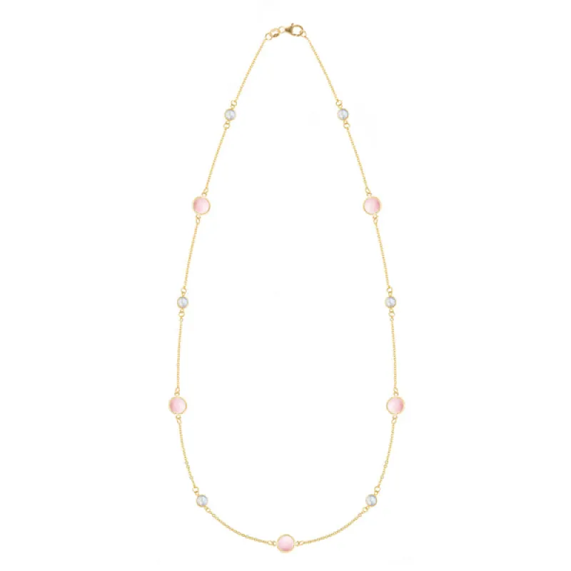 Personalized Bayberry Grand & Classic 11 Stone Necklace in 14k Gold sold by Haverhill