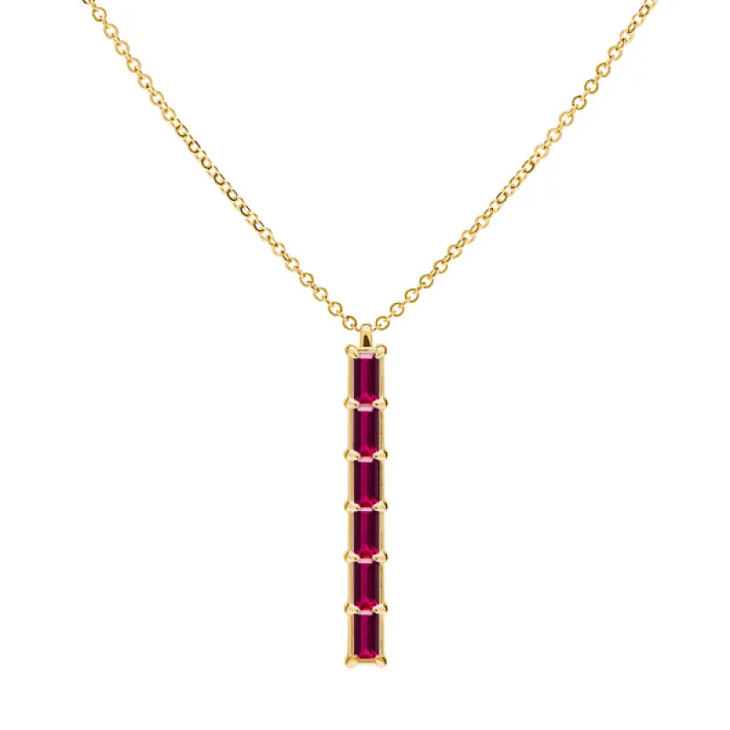 Personalized Providence 6 Birthstone Pendant in 14k Gold sold by Haverhill