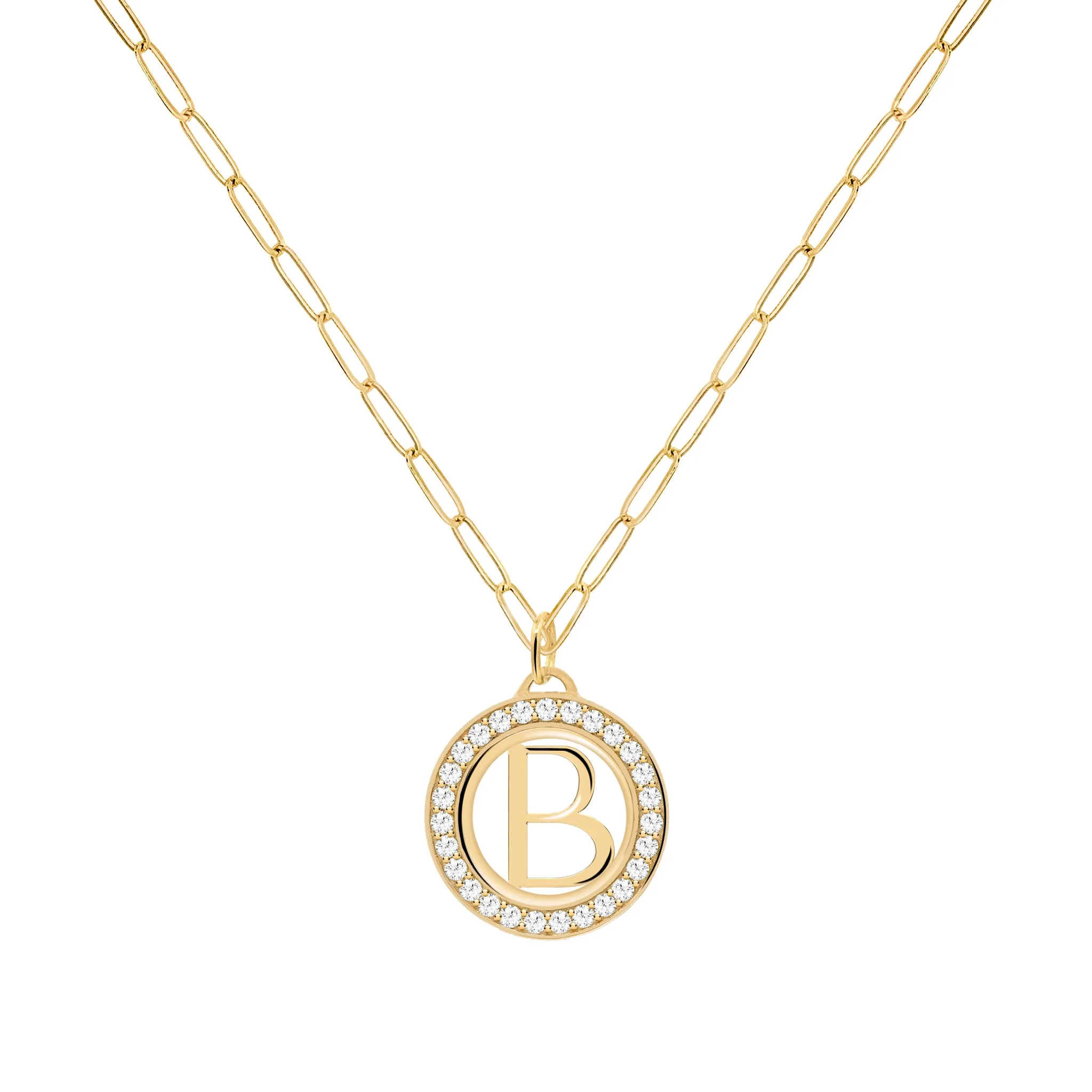 Letter & Diamond Pendant in 14k Gold (April) sold by Haverhill product image thumbnail 5