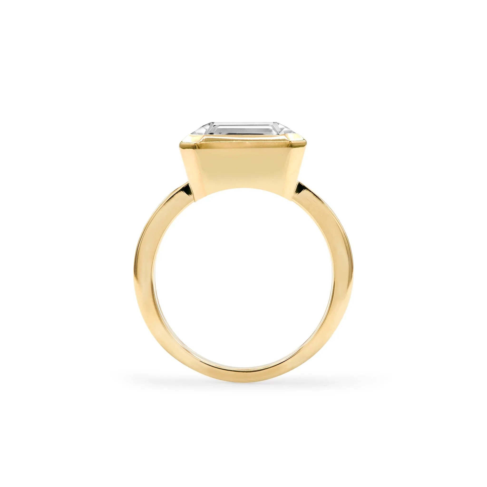 Personalized Warren Horizontal Birthstone Ring in 14k Gold sold by Haverhill product image thumbnail 4