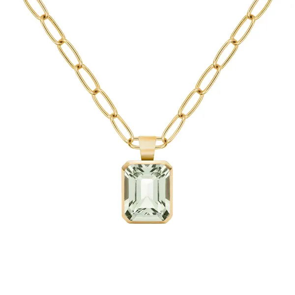 Personalized Warren Birthstone Pendant in 14k Gold sold by Haverhill