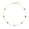 Personalized Classic 7 Birthstone Bracelet in 14k Gold sold by Haverhill
