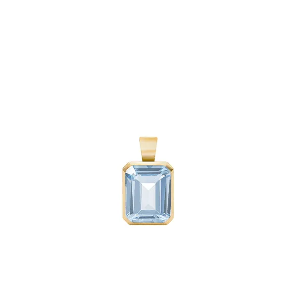 Warren Aquamarine Pendant in 14k Gold (March) sold by Haverhill