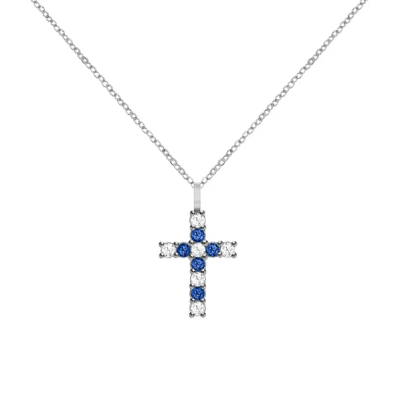 Personalized Rosecliff Cross Pendant in 14k Gold sold by Haverhill