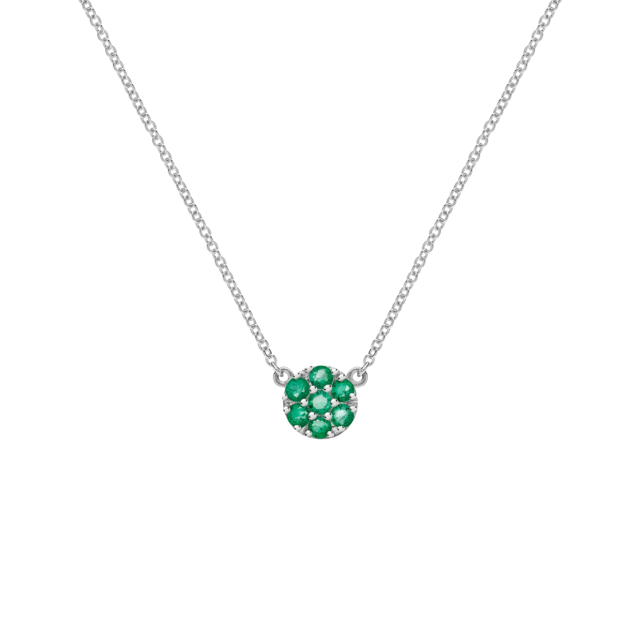 Rosecliff Emerald Mini Necklace in Solid 14k Gold (May) sold by Haverhill product image thumbnail 5