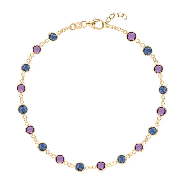 Personalized Newport Birthstone Bracelet in 14k Gold sold by Haverhill