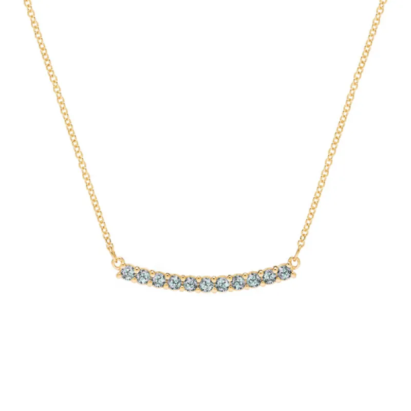 Personalized Rosecliff Bar Necklace in 14k Gold sold by Haverhill