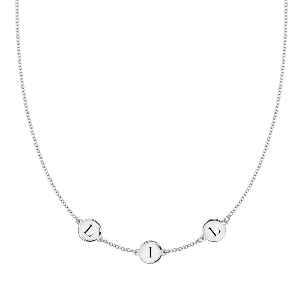 Personalized 3 Letter Necklace in 14k Gold (Single Spacing) sold by Haverhill