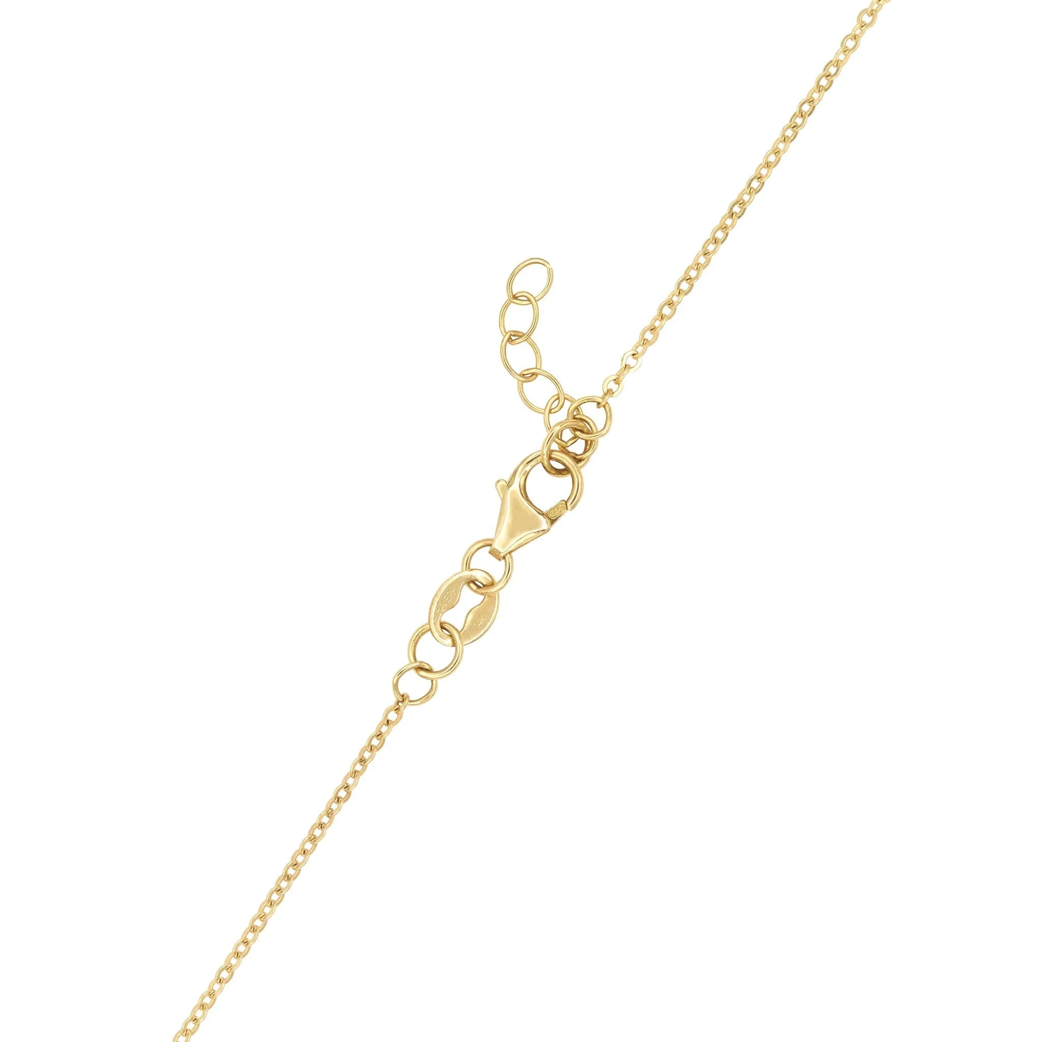 Personalized Peace Sign & 2 Birthstone Bracelet in 14k Gold sold by Haverhill product image thumbnail 3