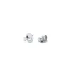Petite Aquamarine Birthstone Stud Earrings in 14k White Gold (March) sold by Haverhill
