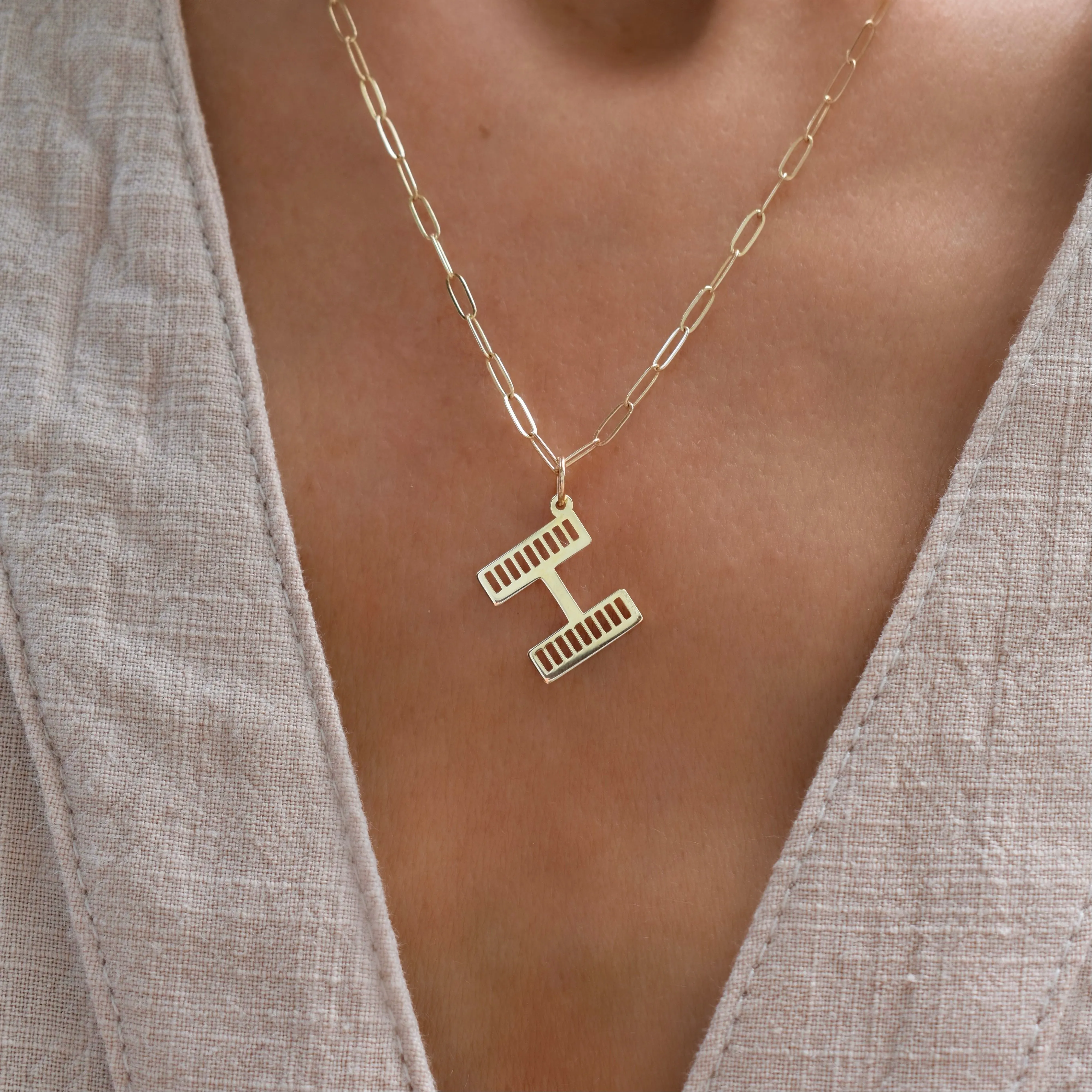 Essex Letter H Pendant in 14k Gold sold by Haverhill product image thumbnail 3