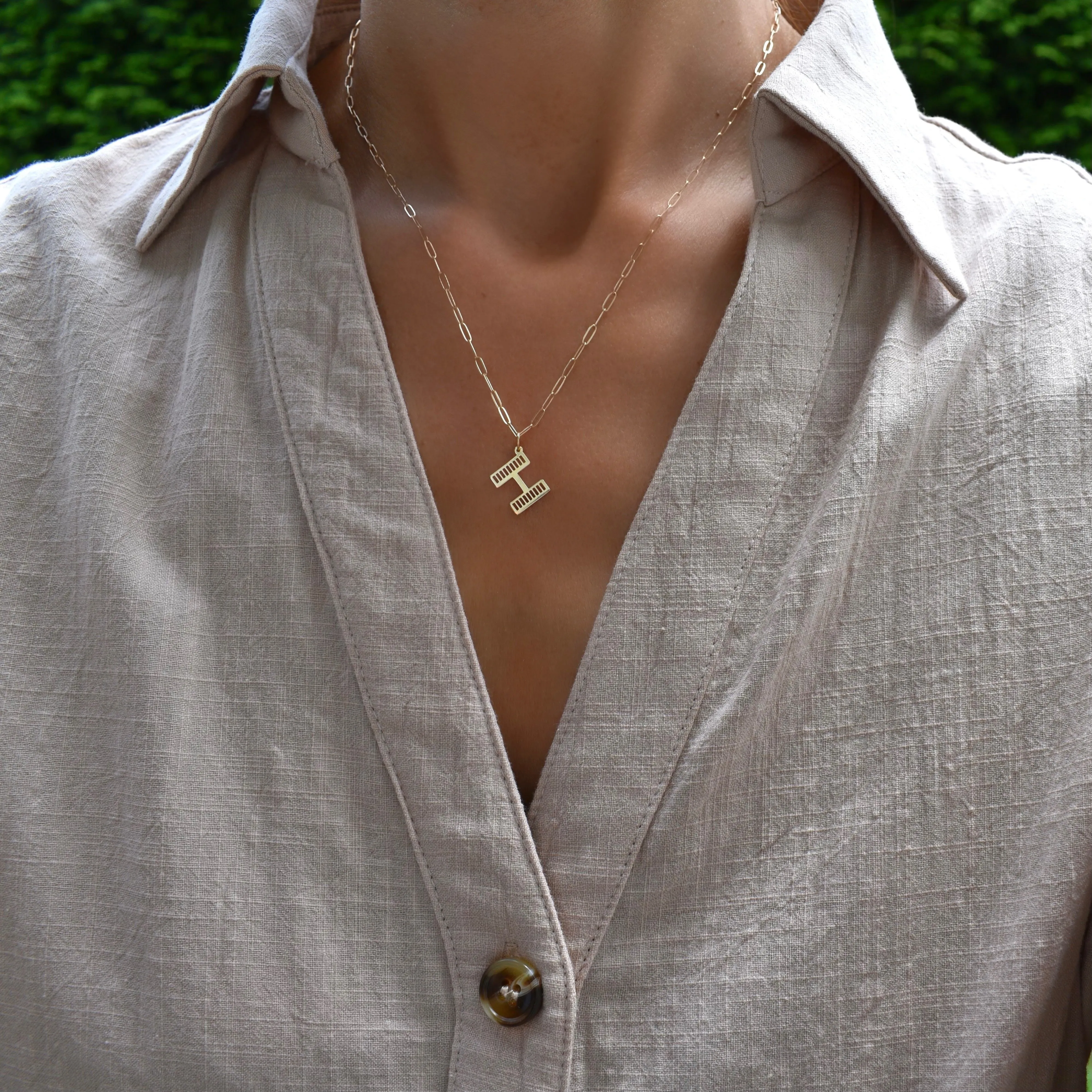 Essex Letter H Pendant in 14k Gold sold by Haverhill product image thumbnail 2