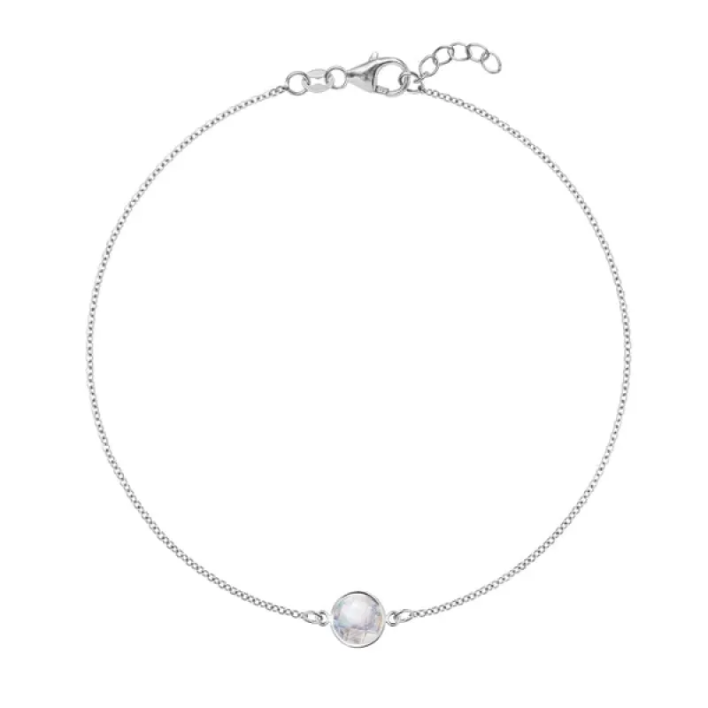 Personalized Grand 1 Birthstone Bracelet in 14k Gold sold by Haverhill