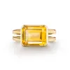 Personalized Warren Horizontal Birthstone Ring in 14k Gold sold by Haverhill