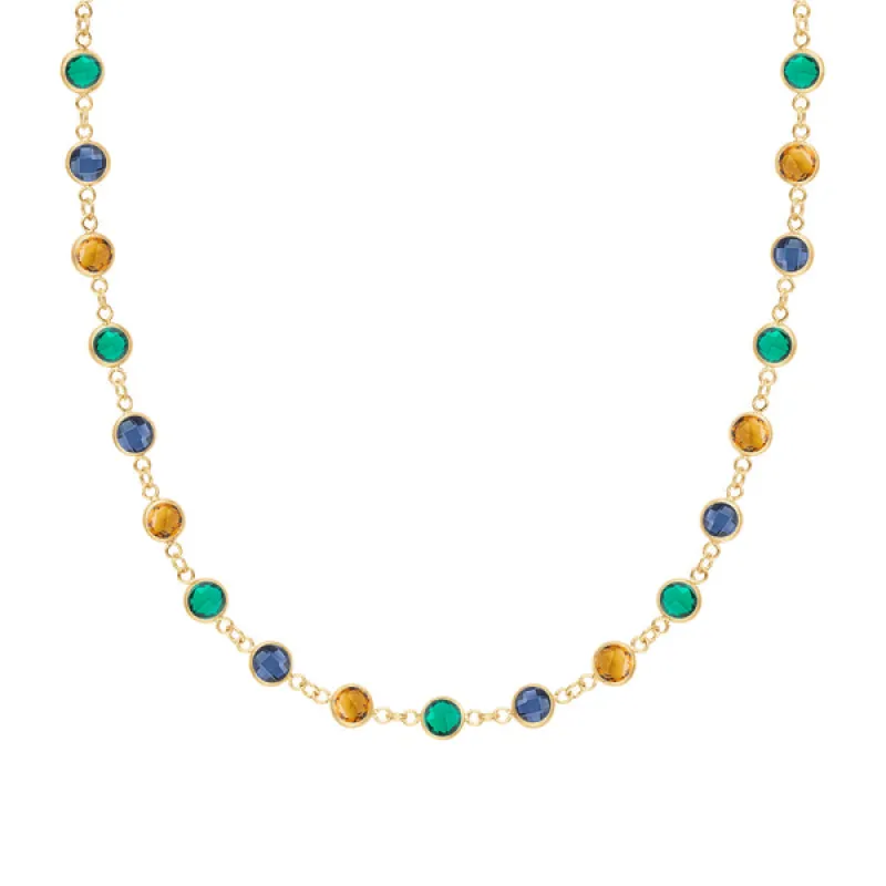 Personalized Newport Birthstone Necklace in 14k Gold sold by Haverhill