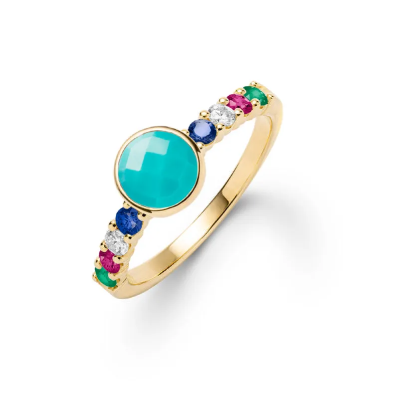 Personalized Rosecliff Grand Ring in 14k Gold sold by Haverhill