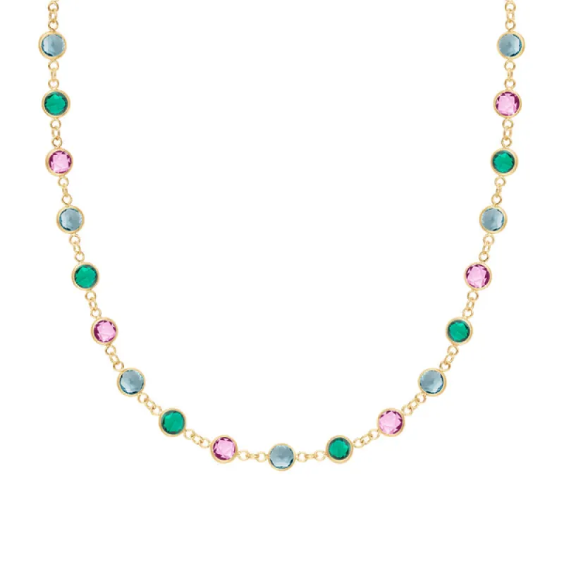 Personalized Newport Birthstone Necklace in 14k Gold sold by Haverhill