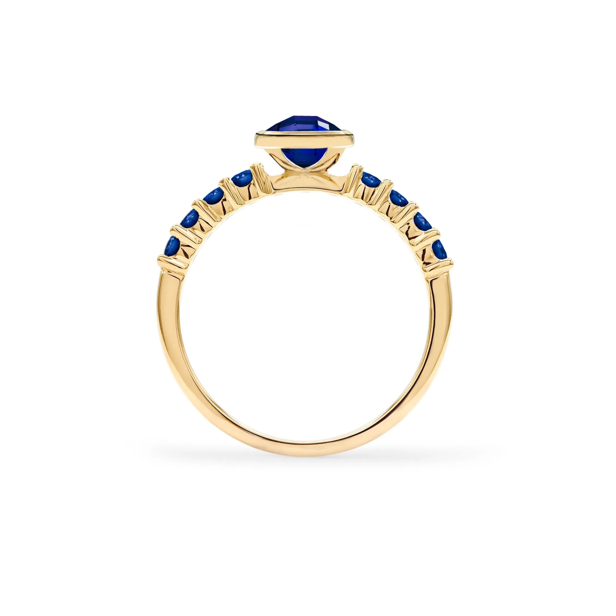 Rosecliff Grand Sapphire Ring in 14k Gold (September) sold by Haverhill product image thumbnail 5