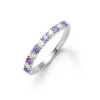 Personalized Rosecliff Birthstone Stackable Ring in 14k Gold sold by Haverhill