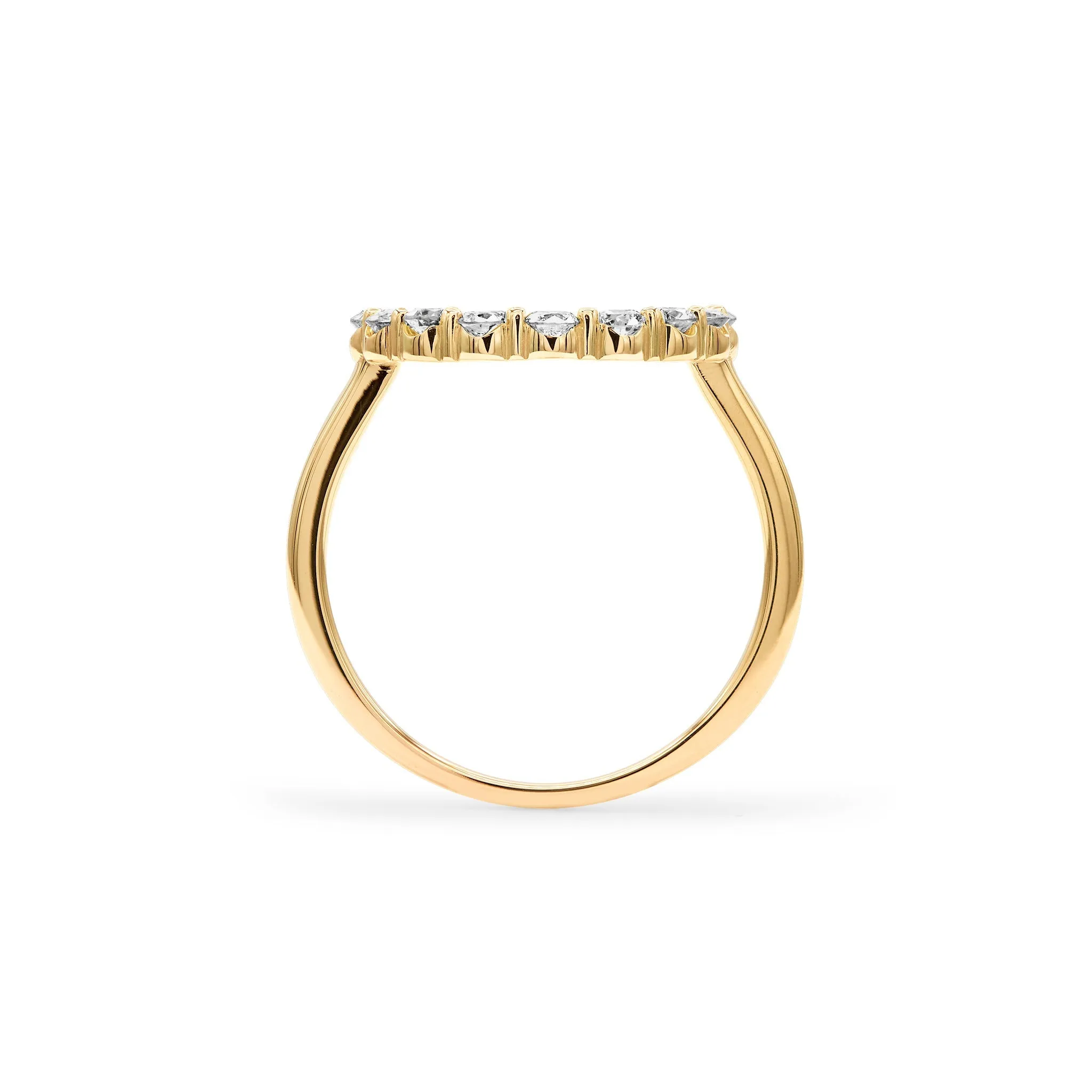 Personalized Rosecliff Circle Birthstone Ring in 14k Gold sold by Haverhill product image thumbnail 4