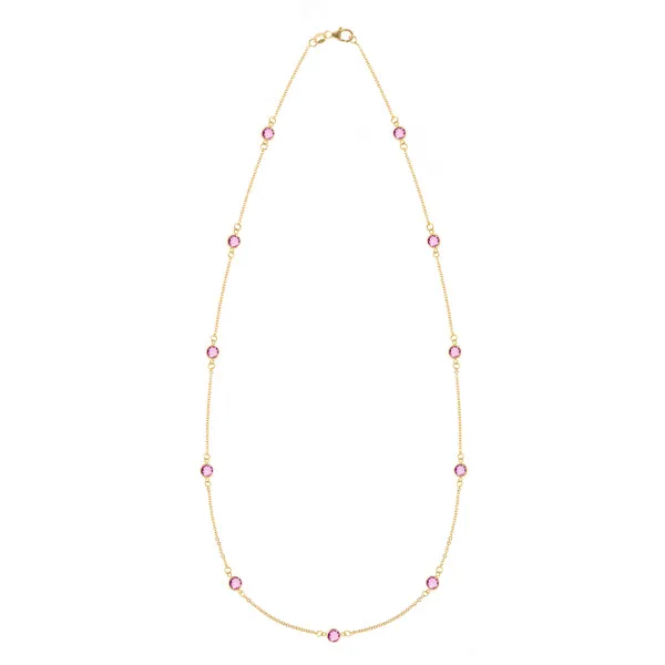 Personalized Bayberry 11 Birthstone Necklace in 14k Gold sold by Haverhill