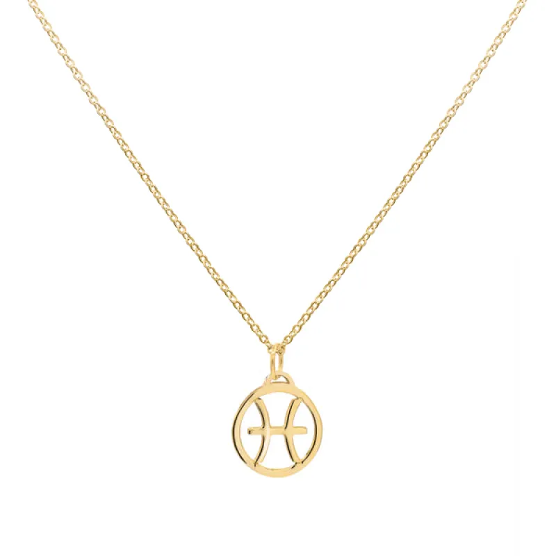 Personalized Zodiac Pendant in 14k Gold sold by Haverhill