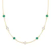 Personalized Classic 7 Birthstone Necklace in 14k Gold sold by Haverhill