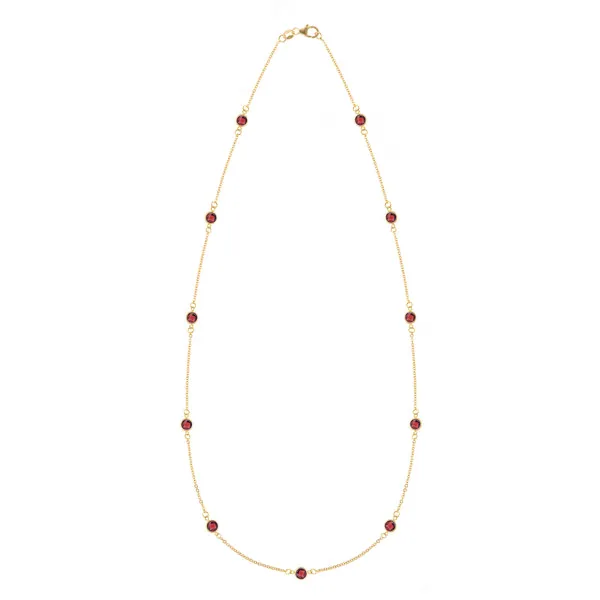 Personalized Bayberry 11 Birthstone Necklace in 14k Gold sold by Haverhill