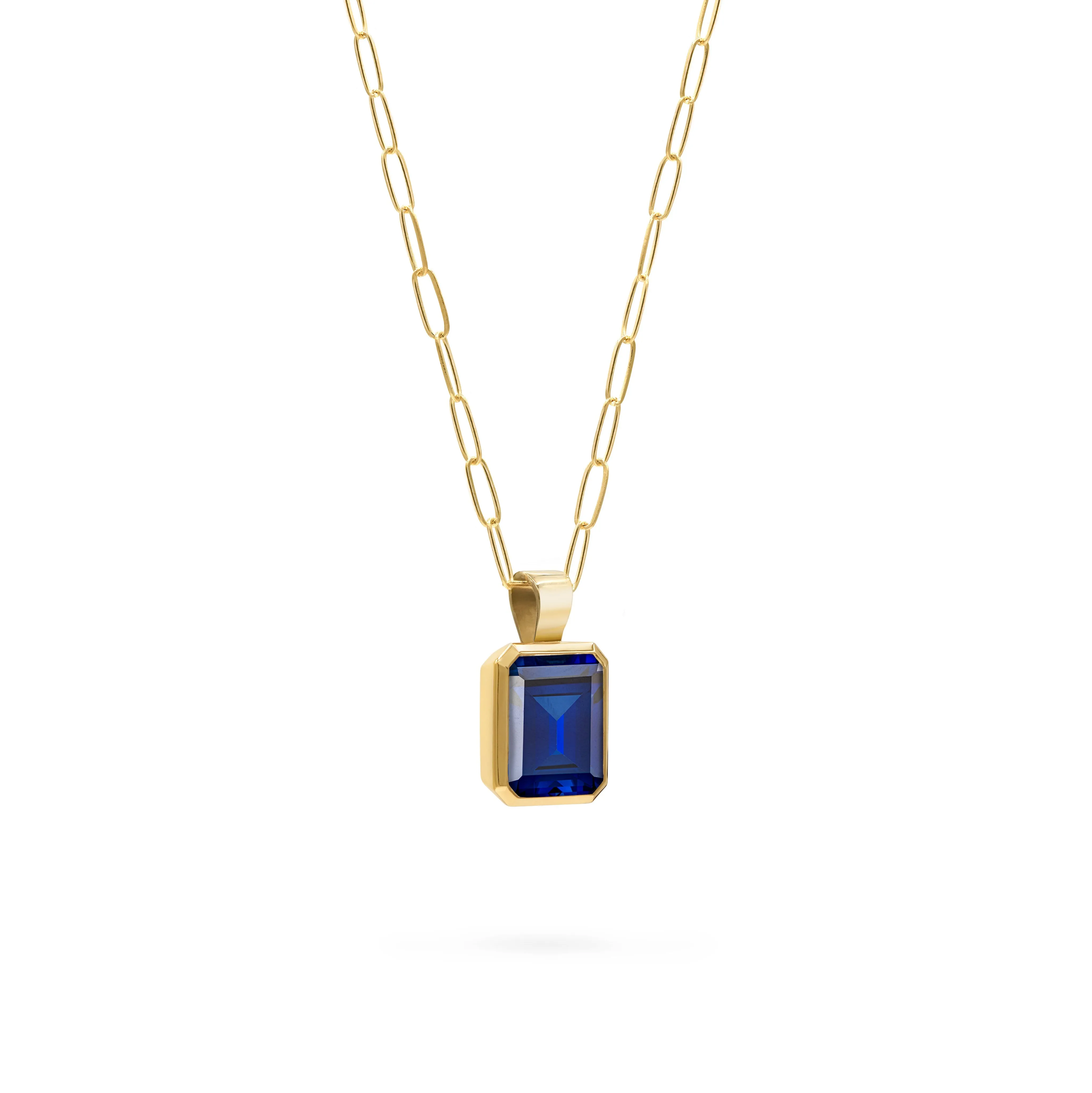 Warren Sapphire Pendant in 14k Gold (September) sold by Haverhill product image thumbnail 4