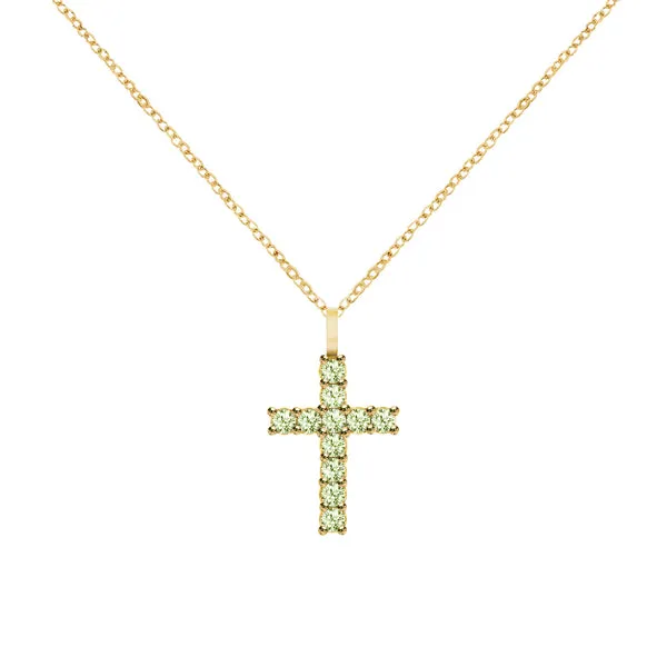 Personalized Rosecliff Cross Pendant in 14k Gold sold by Haverhill