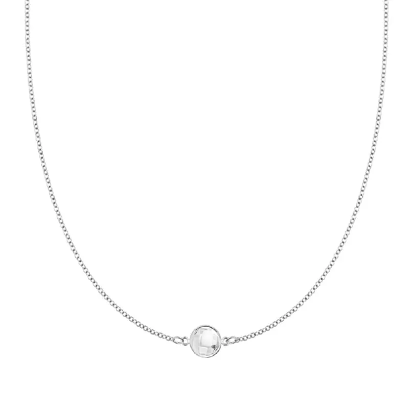 Personalized Grand 1 Birthstone Necklace in 14k Gold sold by Haverhill