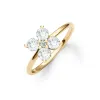 Personalized Greenwich 4 Birthstone & Diamond Ring in 14k Gold sold by Haverhill
