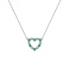 Personalized Rosecliff Small Heart Birthstone Necklace in 14k Gold sold by Haverhill
