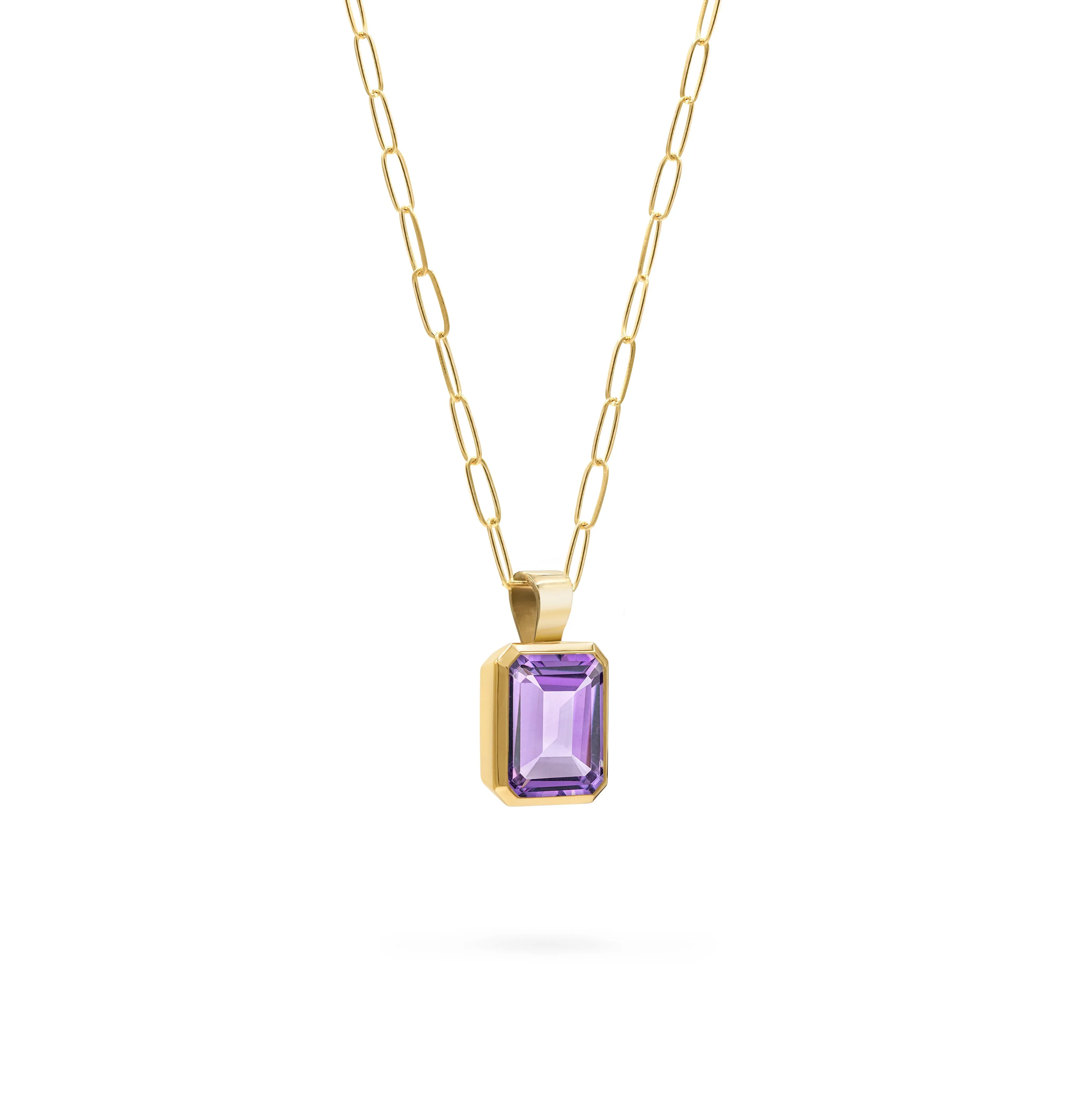 Warren Amethyst Pendant in 14k Gold (February) sold by Haverhill product image thumbnail 3