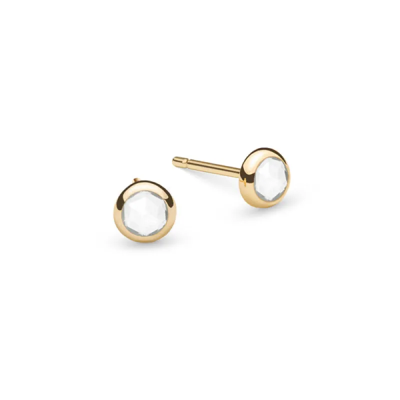 Classic Birthstone Stud Earrings in 14k Gold sold by Haverhill