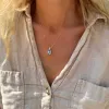 Warren Aquamarine Pendant with Diamond Bale in 14k Gold (March) sold by Haverhill
