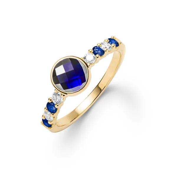 Rosecliff Grand Sapphire Ring in 14k Gold (September) sold by Haverhill