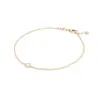 Personalized Classic 1 Birthstone Bracelet in 14k Gold sold by Haverhill