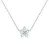 Personalized Greenwich Flower Birthstone & Diamond Necklace in 14k Gold sold by Haverhill
