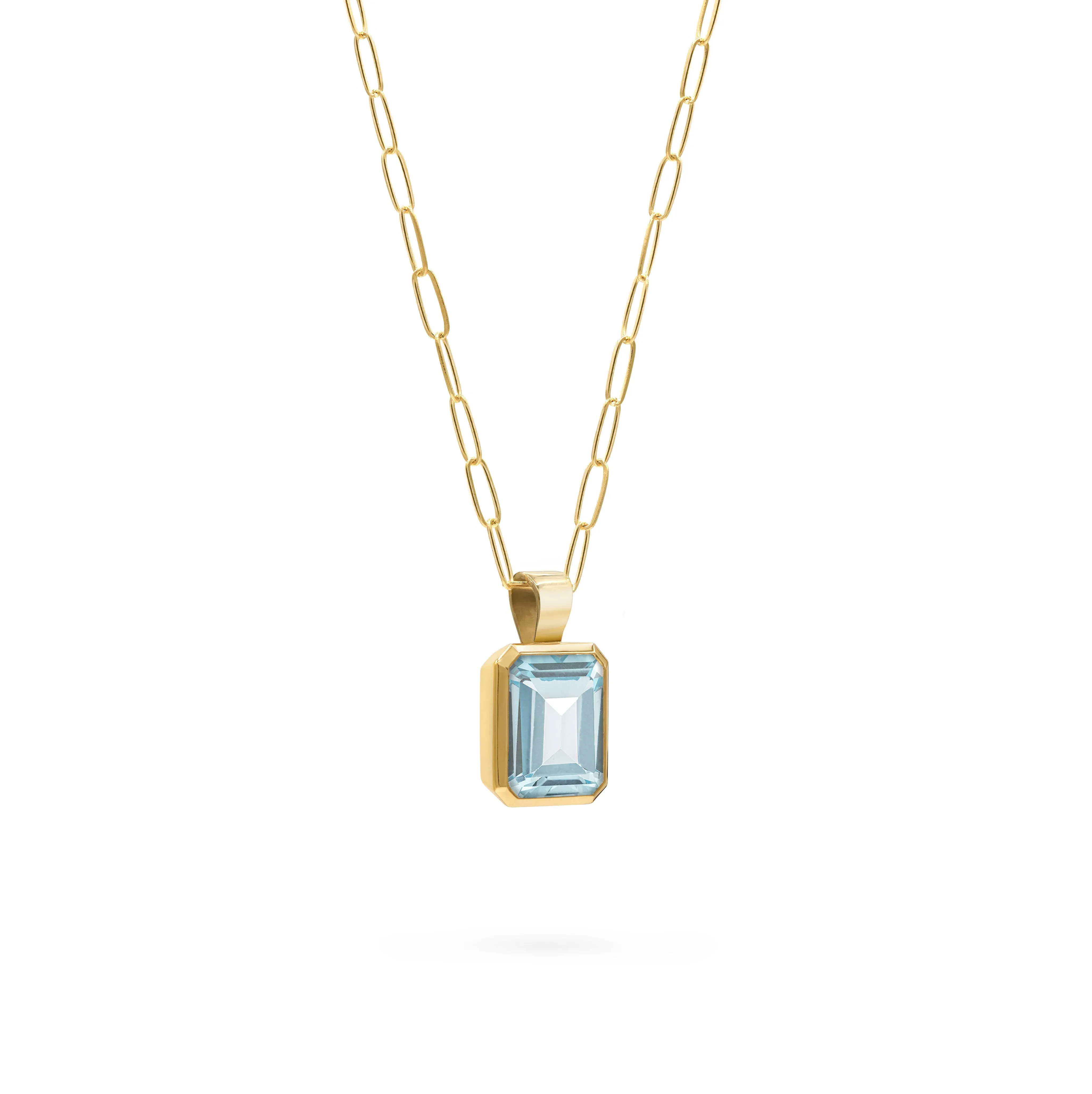 Warren Nantucket Blue Topaz Pendant in 14k Gold (December) sold by Haverhill product image thumbnail 4
