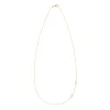 Personalized Classic 2 Birthstone Necklace in 14k Gold sold by Haverhill