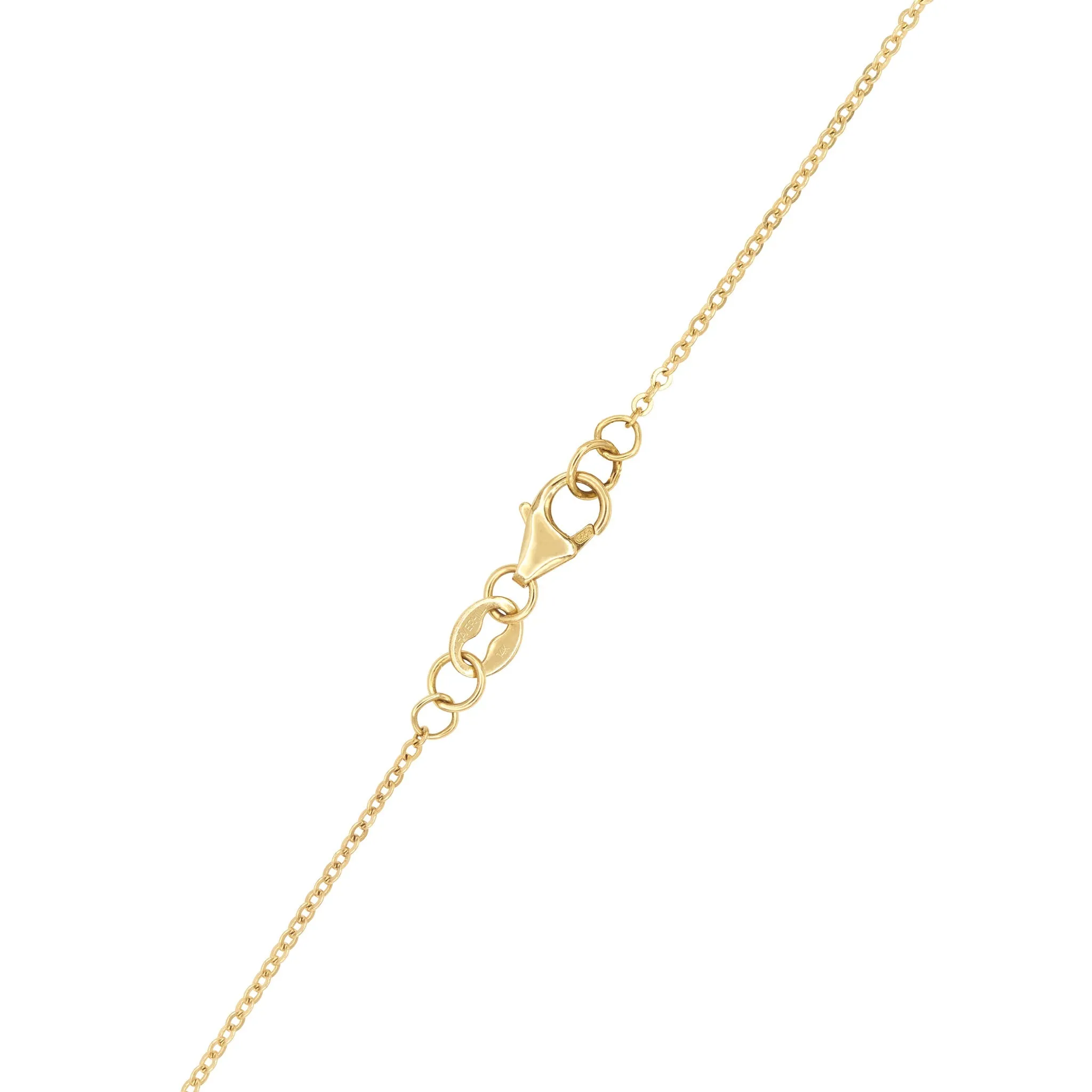 Personalized Classic 2 Birthstone Necklace in 14k Gold sold by Haverhill product image thumbnail 5