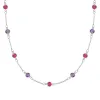 Personalized Classic 9 Birthstone Necklace in 14k Gold sold by Haverhill