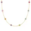 Personalized Classic 8 Birthstone Necklace in 14k Gold sold by Haverhill