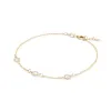 Personalized Classic 3 Birthstone Bracelet in 14k Gold sold by Haverhill
