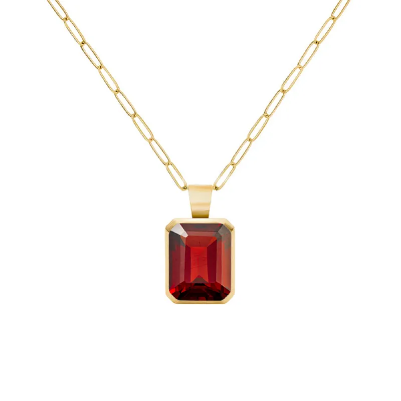 Personalized Warren Birthstone Pendant in 14k Gold sold by Haverhill