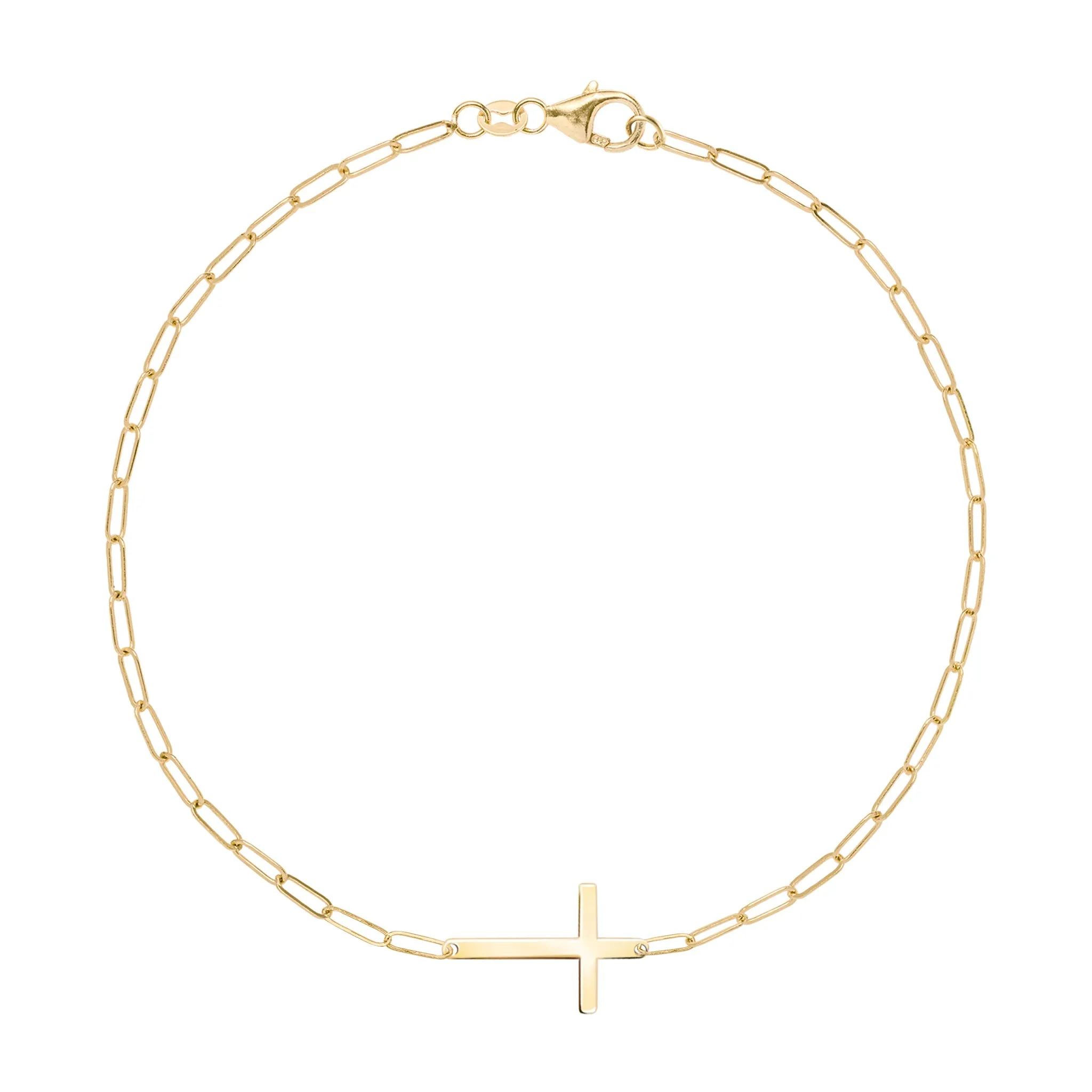 Cross Adelaide Mini Bracelet in 14k Gold sold by Haverhill