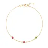 Personalized Classic 3 Birthstone Bracelet in 14k Gold sold by Haverhill